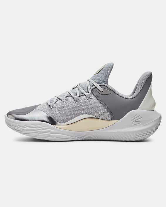 Unisex Curry 11 'Future Wolf' Basketball Shoes in Gray image number 1